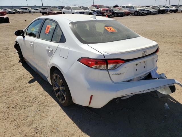 JTDS4MCE5MJ054857 - 2021 TOYOTA COROLLA SE WHITE photo 3