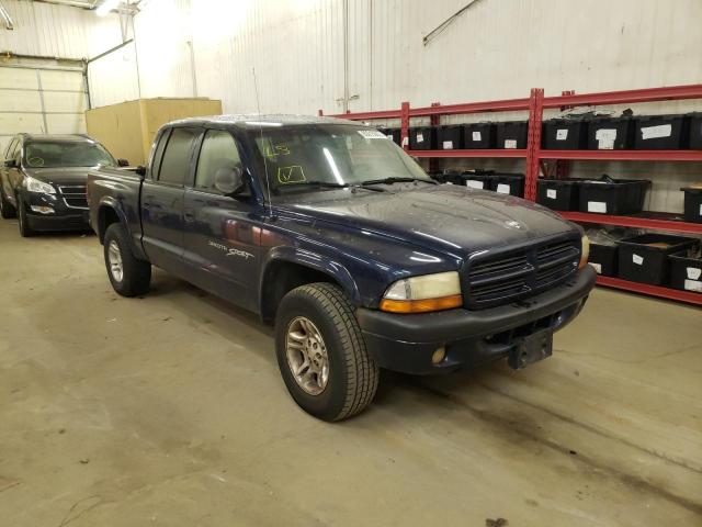 1B7HG2AN51S268231 - 2003 DODGE DAKOTA QUA BLUE photo 1