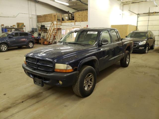 1B7HG2AN51S268231 - 2003 DODGE DAKOTA QUA BLUE photo 2