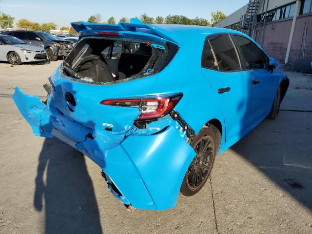 JTNK4RBE2K3048980 - 2019 TOYOTA COROLLA SE BLUE photo 4