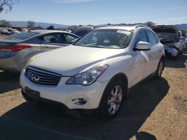 JNKAJ09E58M305285 - 2008 INFINITI EX35 BASE WHITE photo 2