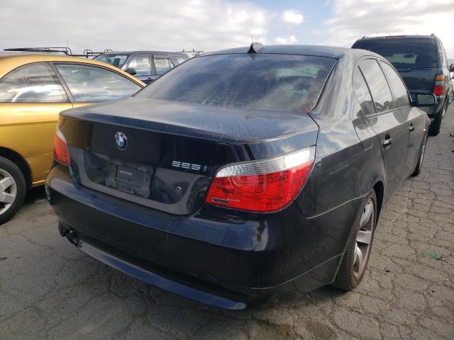 WBANE53516CK79927 - 2006 BMW 5 SERIES BLACK photo 4