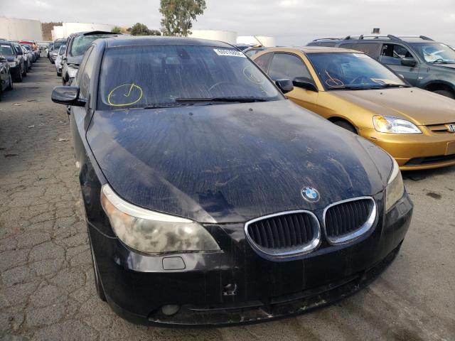 WBANE53516CK79927 - 2006 BMW 5 SERIES BLACK photo 9