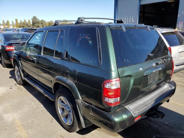 JN8DR09Y82W737306 - 2002 NISSAN PATHFINDER GREEN photo 3