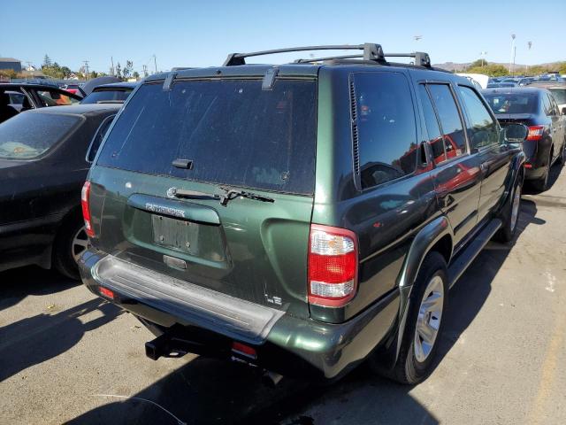 JN8DR09Y82W737306 - 2002 NISSAN PATHFINDER GREEN photo 4