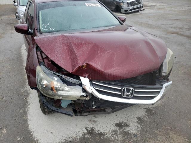 1HGCR2F38DA266836 - 2013 HONDA ACCORD LX BURGUNDY photo 9