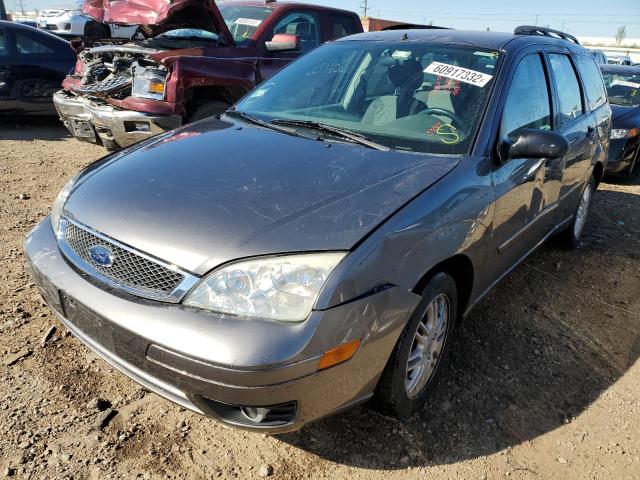 1FAFP36N15W203354 - 2005 FORD FOCUS ZXW GRAY photo 2