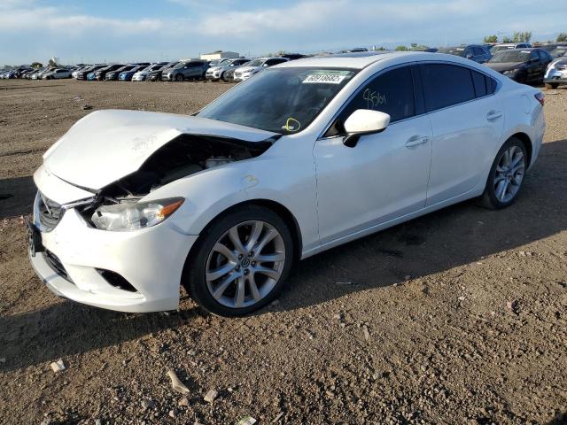 JM1GJ1V59F1224389 - 2015 MAZDA 6 TOURING WHITE photo 2