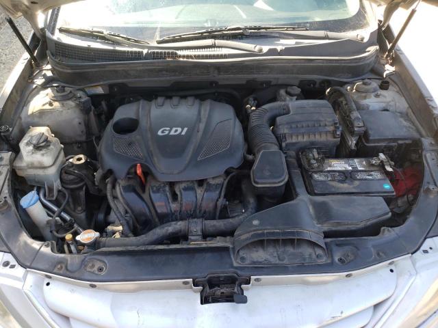 5NPEB4AC0BH029097 - 2011 HYUNDAI SONATA GLS SILVER photo 7