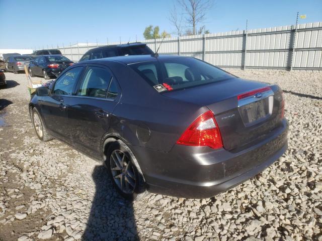 3FAHP0JA8BR287859 - 2011 FORD FUSION SEL GRAY photo 3