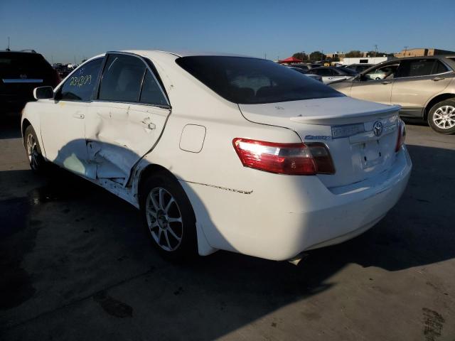 4T1BK46K77U550135 - 2007 TOYOTA CAMRY LE WHITE photo 3