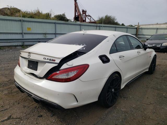 WDDLJ7GB3GA175122 - 2016 MERCEDES-BENZ CLS 63 AMG WHITE photo 4