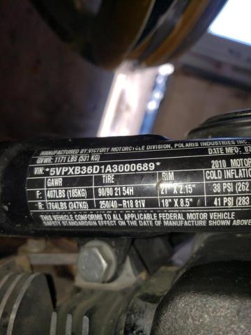 5VPXB36D1A3000689 - 2010 VICTORY MOTORCYCLES JACKPOT GOLD photo 10