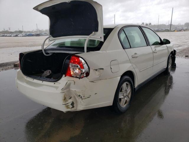 1G1ZT52875F254784 - 2005 CHEVROLET MALIBU LS WHITE photo 4