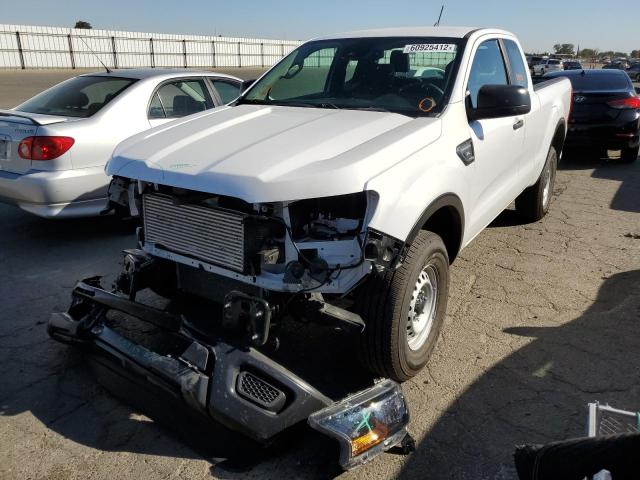 1FTER1EH0LLA74876 - 2020 FORD RANGER XL WHITE photo 2