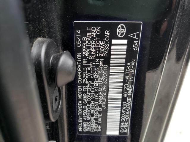 JTKJF5C78F3090510 - 2015 TOYOTA SCION TC 黑色 照片 10