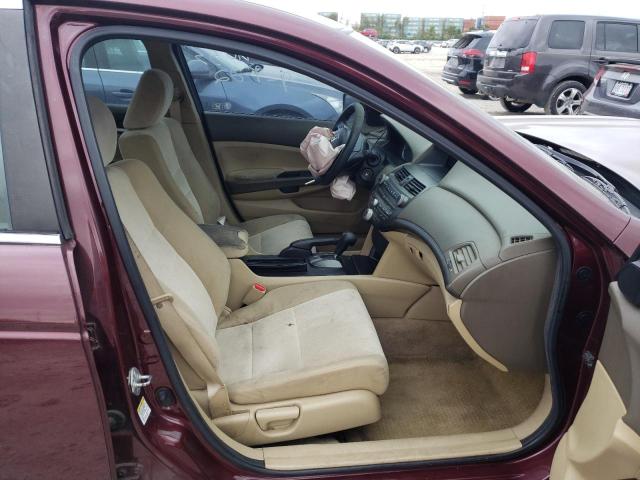 1HGCP2F46AA037372 - 2010 HONDA ACCORD LXP BURGUNDY photo 5