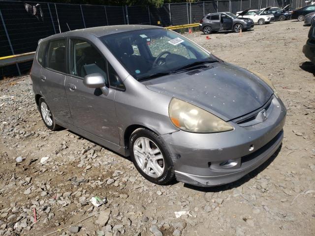 JHMGD38687S020071 - 2007 HONDA FIT S SILVER photo 1