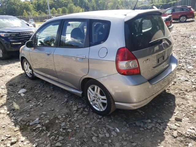 JHMGD38687S020071 - 2007 HONDA FIT S 银色 照片 3