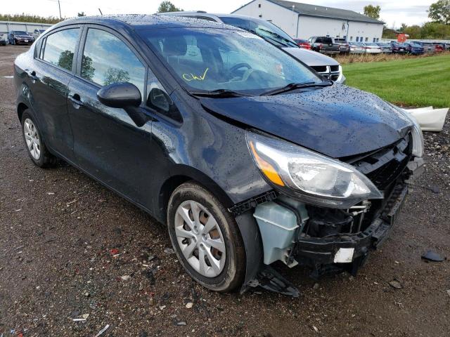 KNADM4A32E6416638 - 2014 KIA RIO LX BLACK photo 1