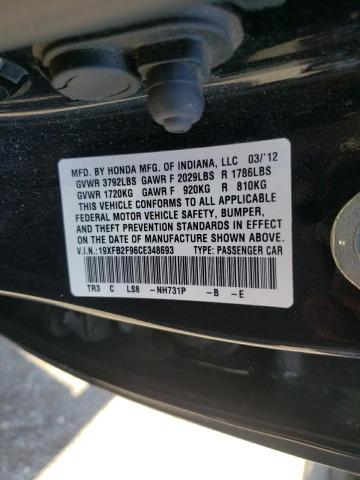 19XFB2F96CE348693 - 2012 HONDA CIVIC EXL Qara foto 10