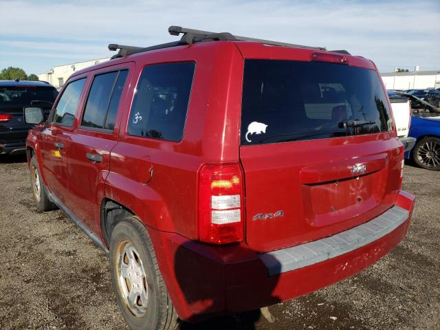 1J8FF28W78D523896 - 2008 JEEP PATRIOT RED photo 3