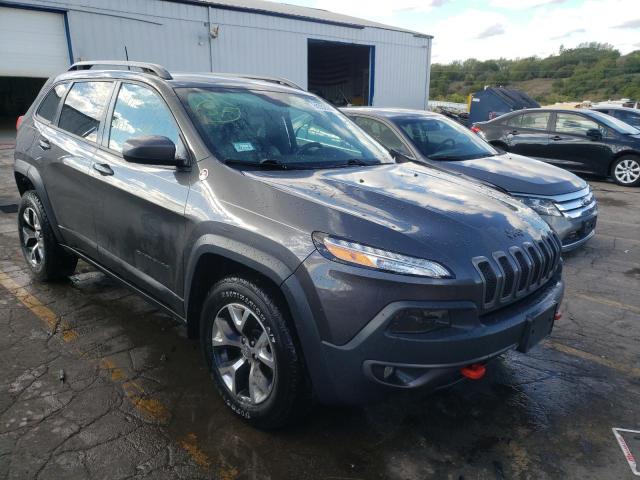 1C4PJMBS3GW242368 - 2016 JEEP CHEROKEE T GRAY photo 1