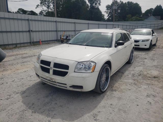 2D4FV47T87H640842 - 2007 DODGE MAGNUM SE WHITE photo 2