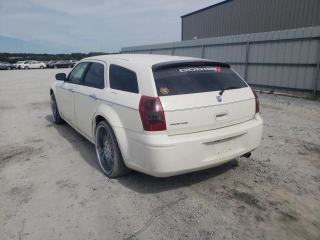 2D4FV47T87H640842 - 2007 DODGE MAGNUM SE WHITE photo 3