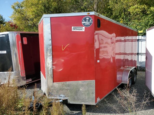 4A9BE1623ND194356 - 2022 CARGO TRAILER RED photo 2