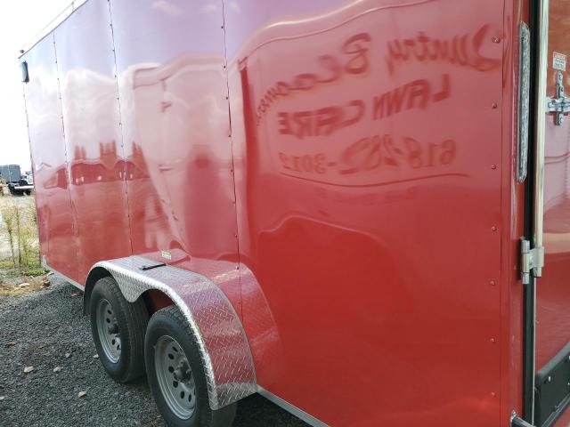 4A9BE1623ND194356 - 2022 CARGO TRAILER RED photo 9