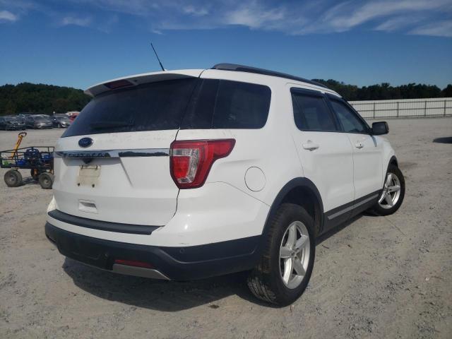 1FM5K7D81KGB01983 - 2019 FORD EXPLORER X WHITE photo 4