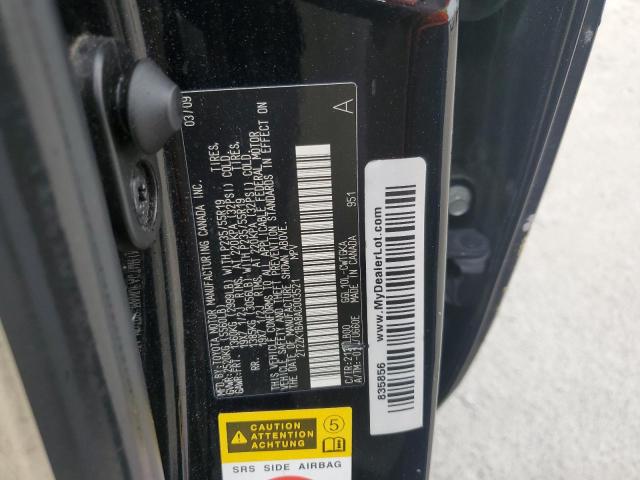 2T2ZK1BA8AC003521 - 2010 LEXUS RX 350 BLACK photo 10