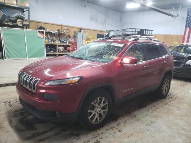 1C4PJMCS1EW121608 - 2014 JEEP CHEROKEE L RED photo 2