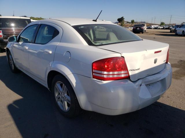 1B3CC1FB9AN177123 - 2010 DODGE AVENGER EX WHITE photo 3