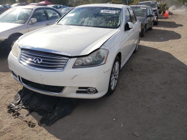 JNKBY01F68M550990 - 2008 INFINITI M45 WHITE photo 2