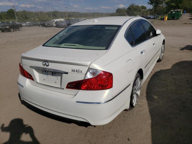 JNKBY01F68M550990 - 2008 INFINITI M45 WHITE photo 4