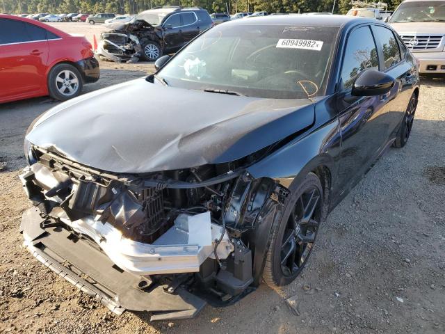 2HGFE2F5XNH543760 - 2022 HONDA CIVIC SPOR BLACK photo 2