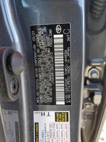 JTDKAMFU8M3144813 - 2021 TOYOTA PRIUS SPEC GRAY photo 10