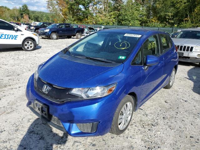 JHMGK5H57GX037441 - 2016 HONDA FIT LX BLUE photo 2