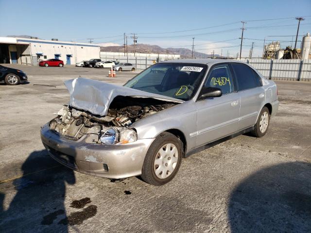 2HGEJ6619YH561053 - 2000 HONDA CIVIC BASE SILVER photo 2