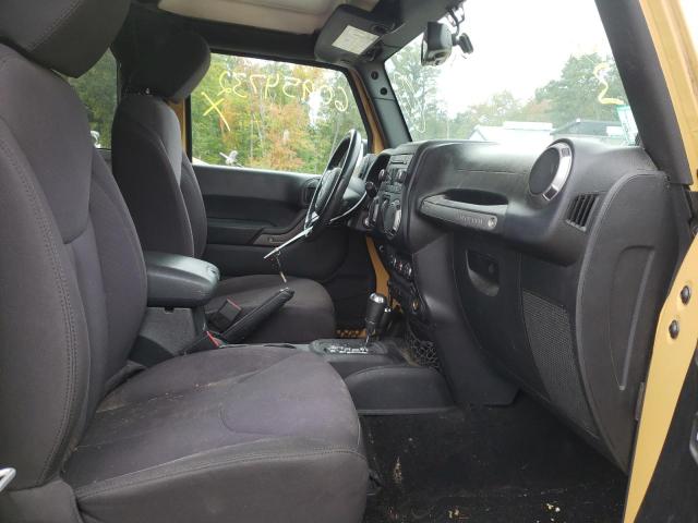 1C4AJWAG8DL660775 - 2013 JEEP WRANGLER S YELLOW photo 5