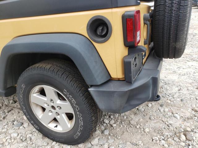 1C4AJWAG8DL660775 - 2013 JEEP WRANGLER S YELLOW photo 9