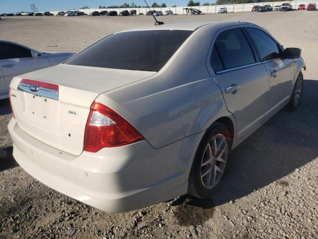 3FAHP0JA8CR375568 - 2012 FORD FUSION SEL WHITE photo 4