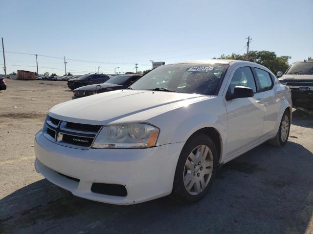 1B3BD4FB8BN518703 - 2011 DODGE AVENGER EX WHITE photo 2