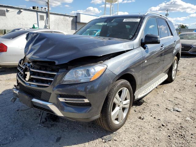 4JGDA5HB6FA443124 - 2015 MERCEDES-BENZ ML 350 4MA BLUE photo 2