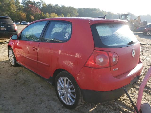 WVWFV71K36W072661 - 2006 VOLKSWAGEN NEW GTI RED photo 3