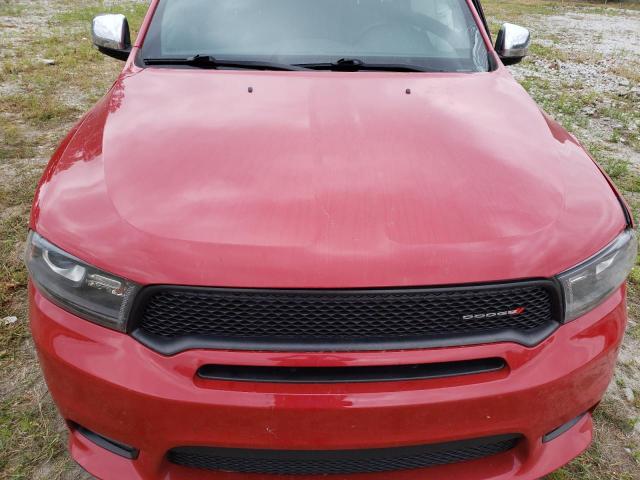 1C4RDHDG9KC721291 - 2019 DODGE DURANGO GT RED photo 7