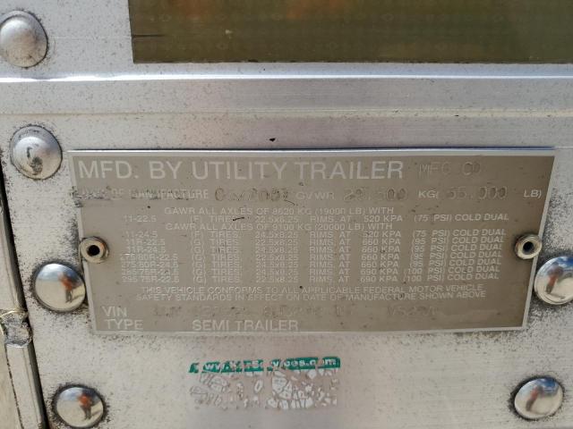 1UYVS25358U325215 - 2008 UTILITY TRAILER WHITE photo 10