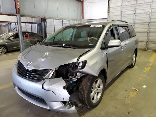 5TDKK3DC7CS193743 - 2012 TOYOTA SIENNA LE SILVER photo 9